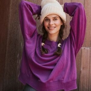 FP Movement X Hatch Intercept Maternity Pullover Flourescent Berry Size Small